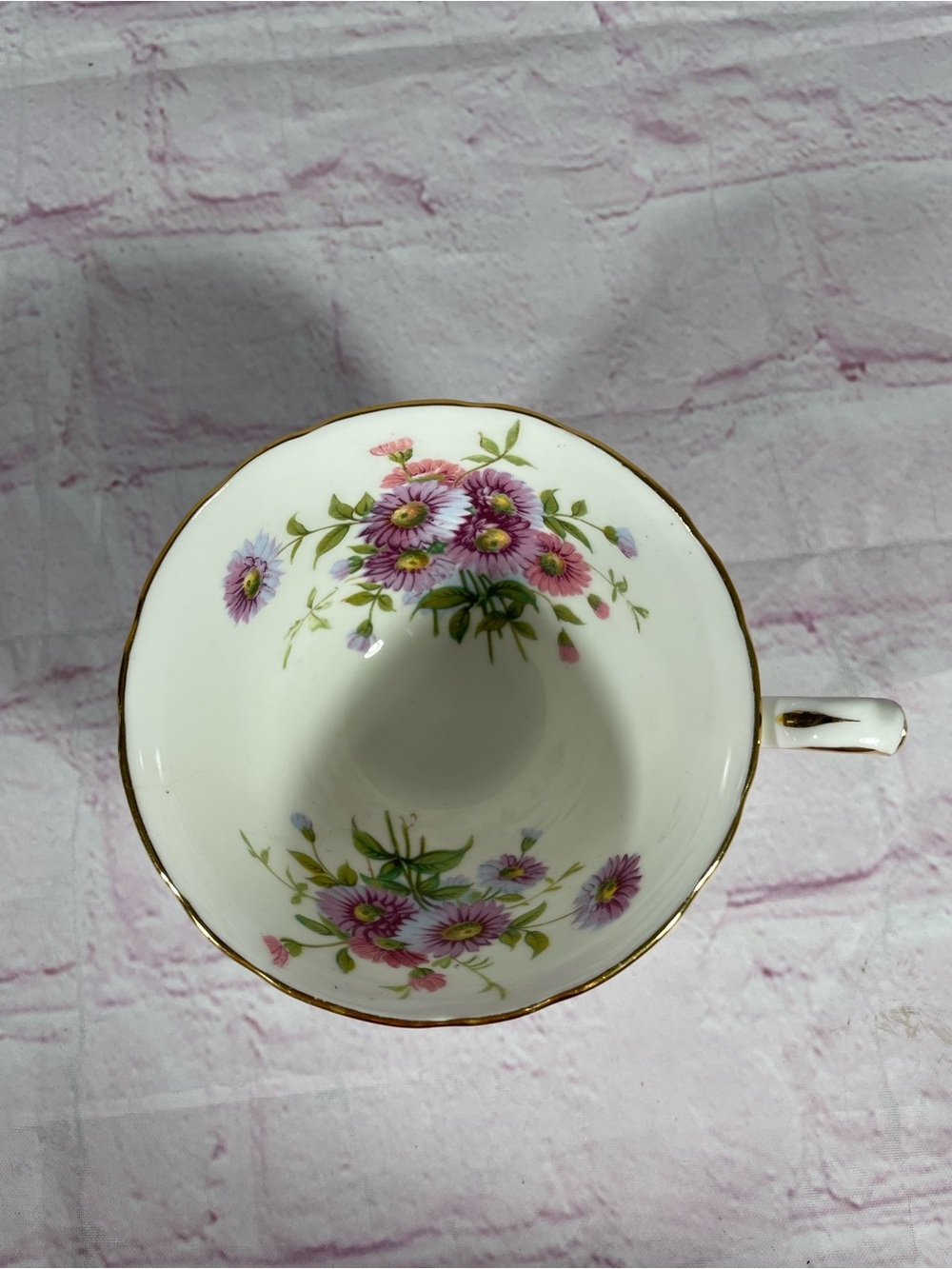 Vintage Hammersley Floral 4149 Bone China Footed Teacup and Saucer Set England - Picture 9 of 10